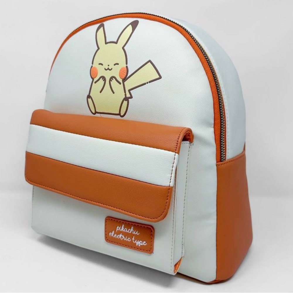 Pokemon Electric Type Pikachu Mini Backpack Yellow Black Faux Leather